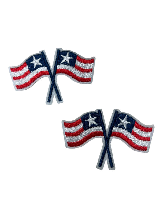 Red white blue flag  set/2