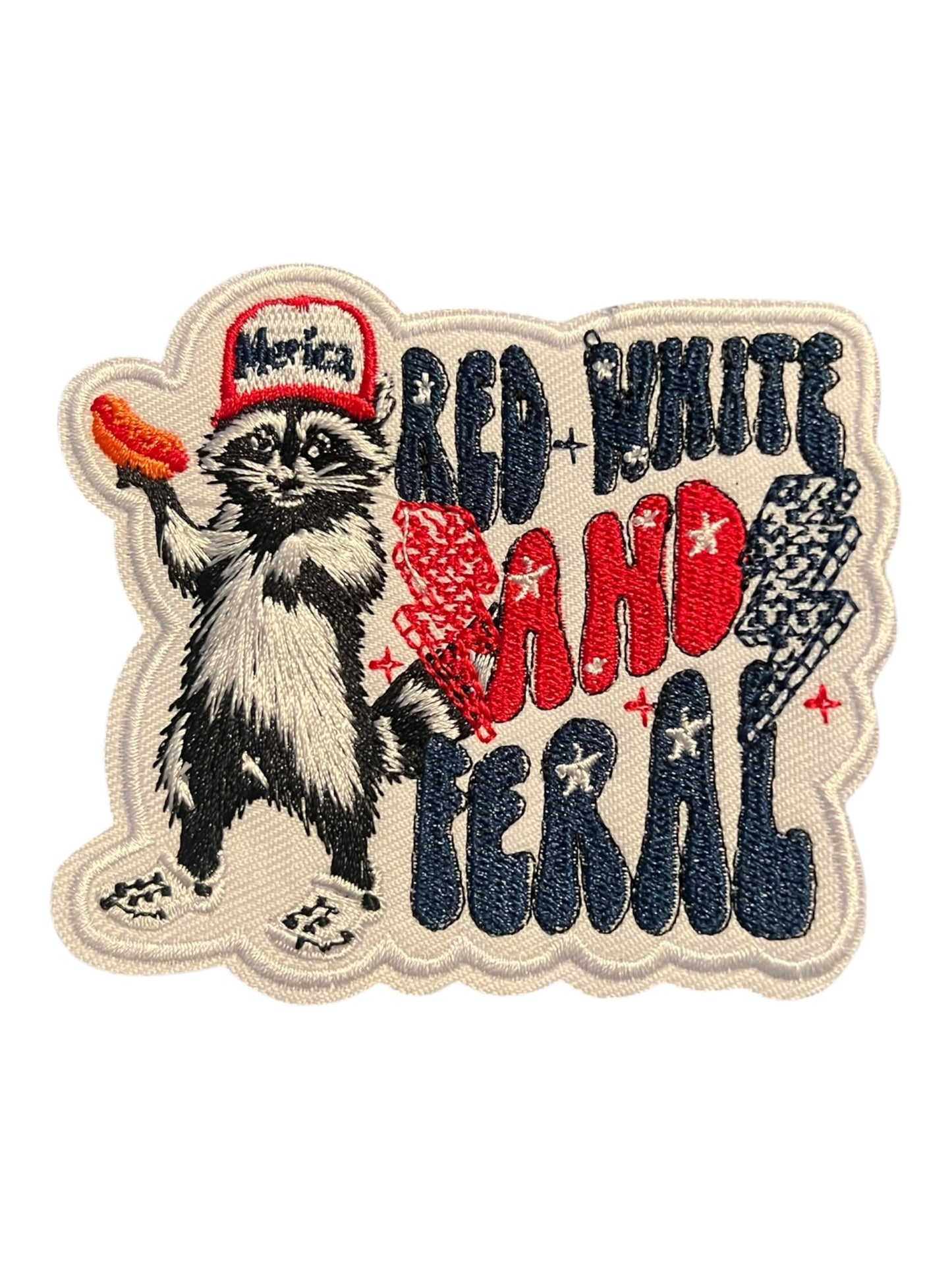 Red White and Feral Raccoon