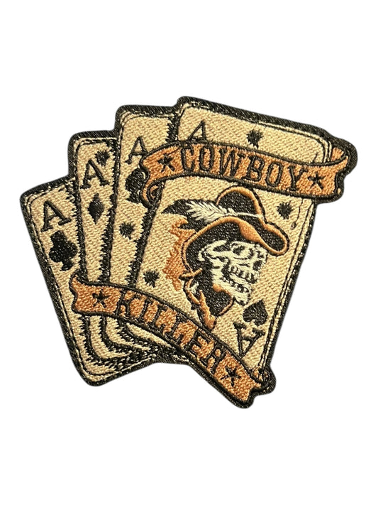 Cowboy killer with Aces