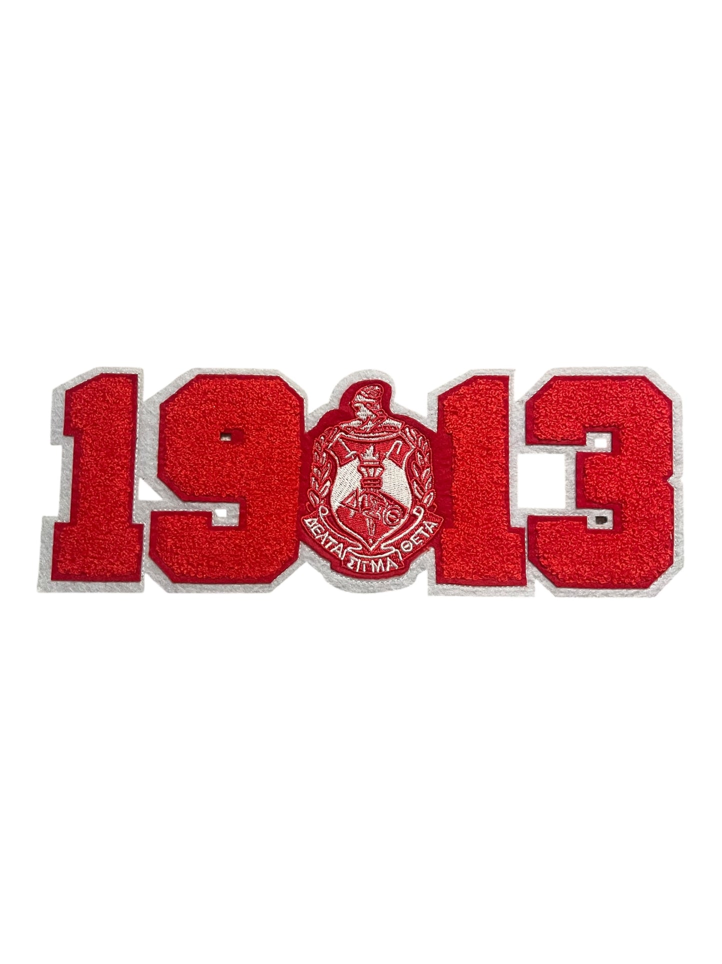 Apparel size chenille patch