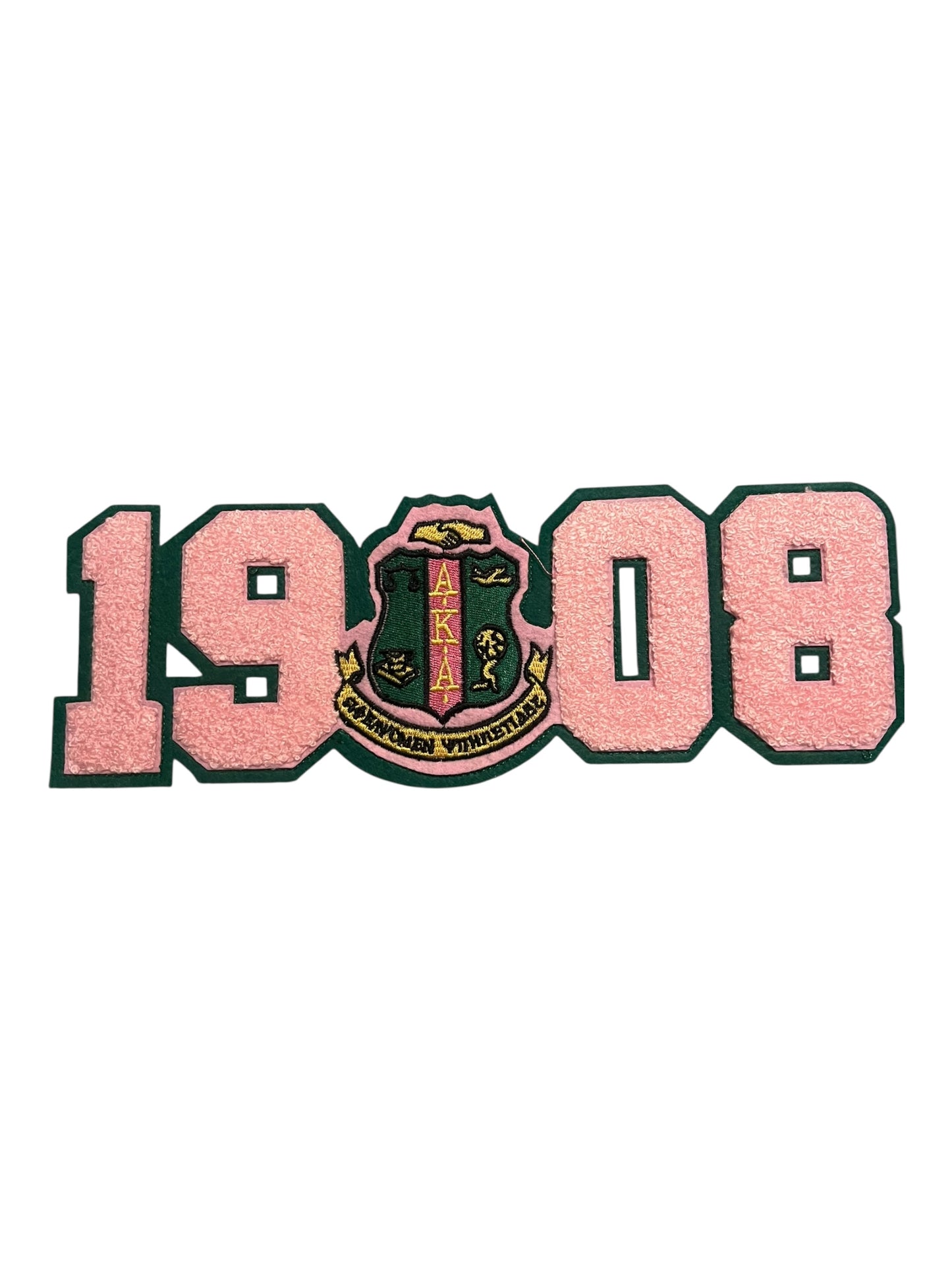 Apparel size chenille patch
