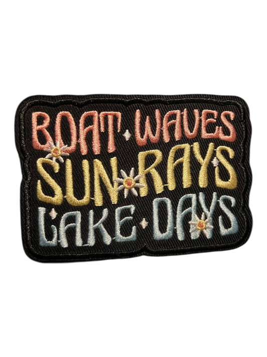 Boat Waves Sun Rays Lake Days
