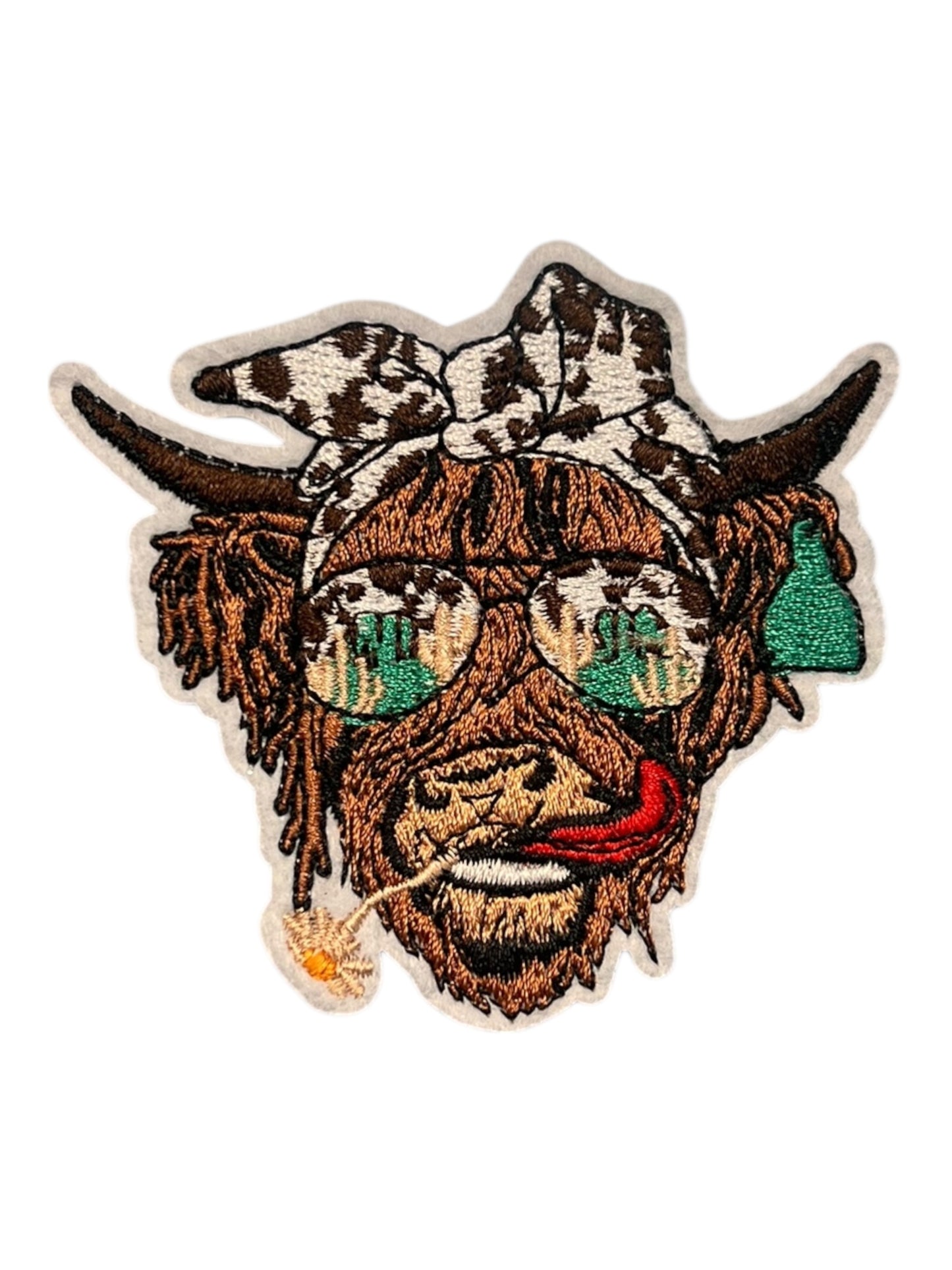 Cow with bow and accessories