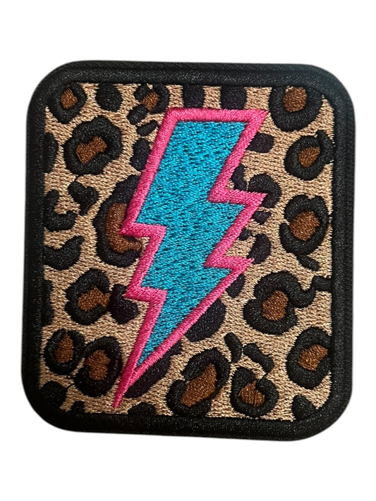 Leopard with lightning bolt