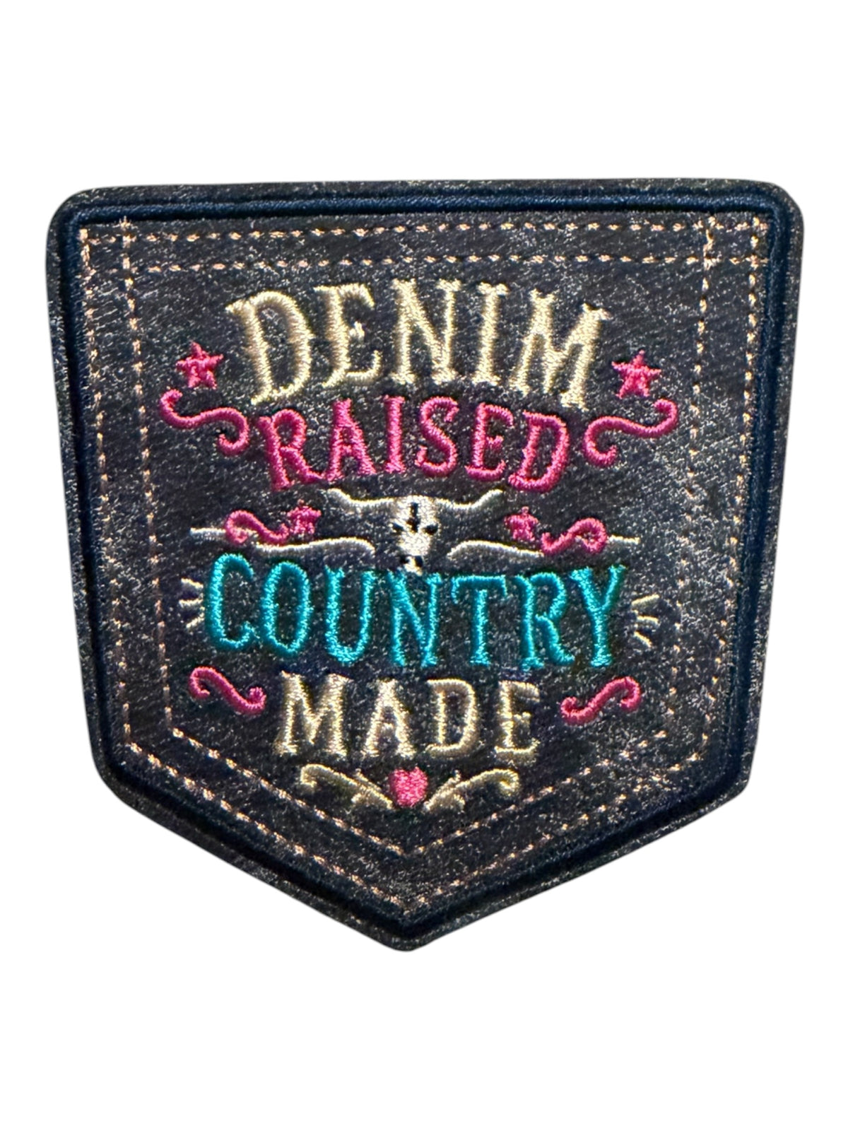 Denim raised country made