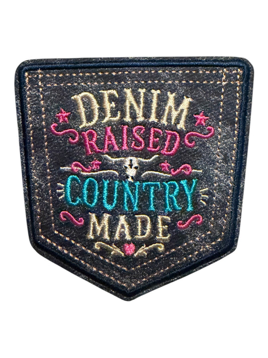 Denim raised country made