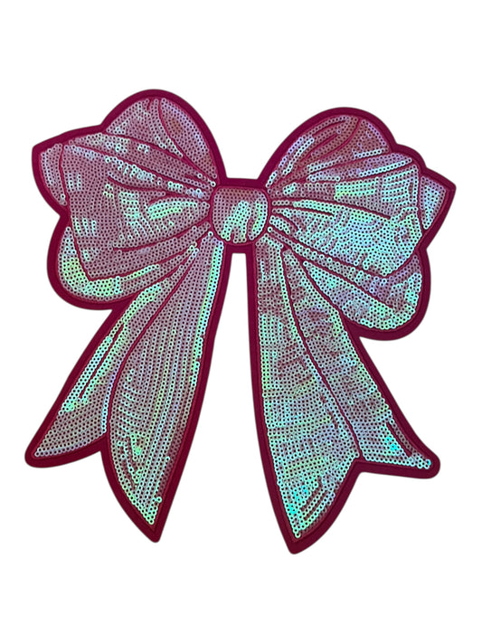 Pink sequin Apparel  size patch