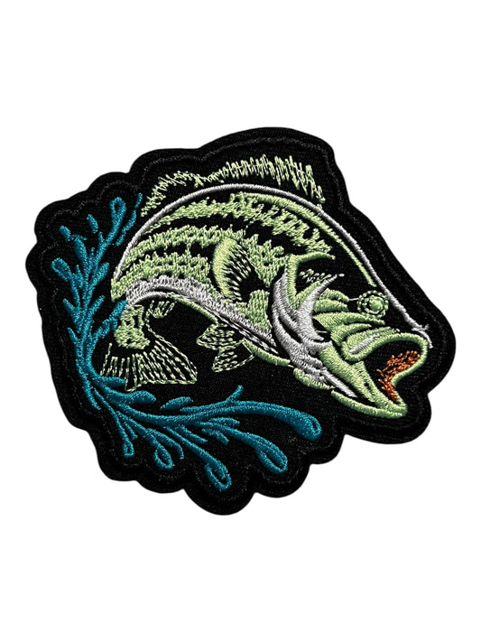 Neon lime fish water splashing