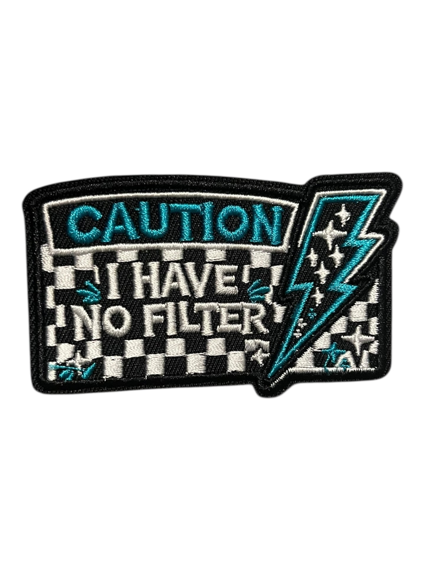 Caution I have no filter turquoise