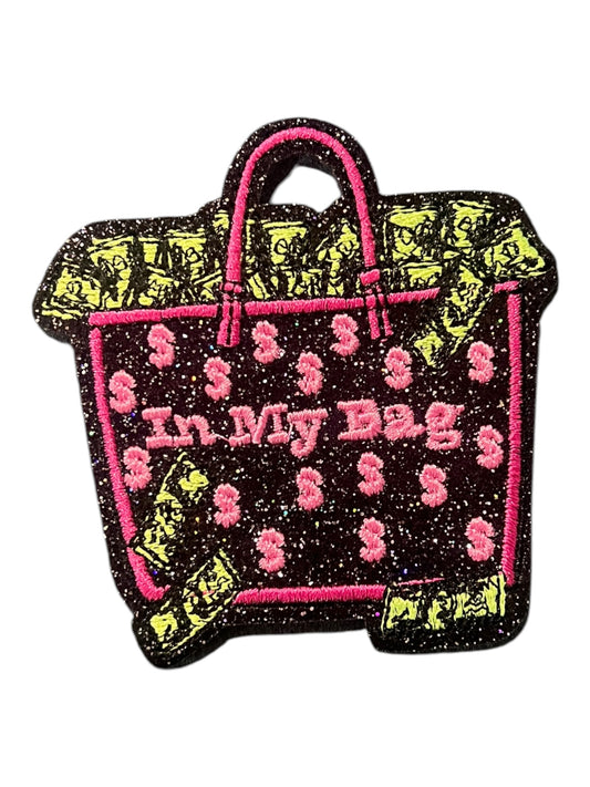 In my bag  black glitter