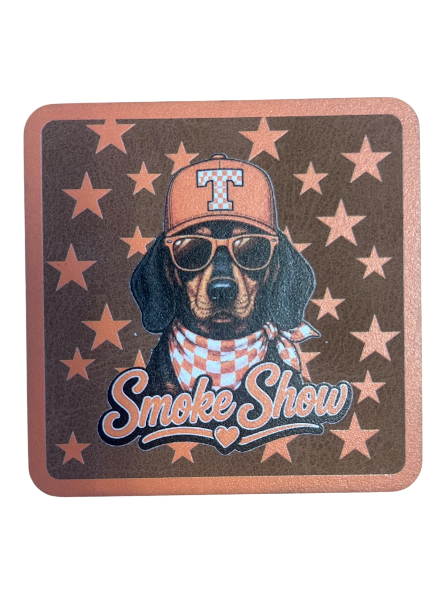 Smoke Show leatherette square