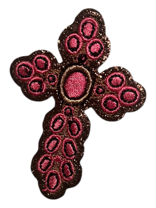Pink stone western cross