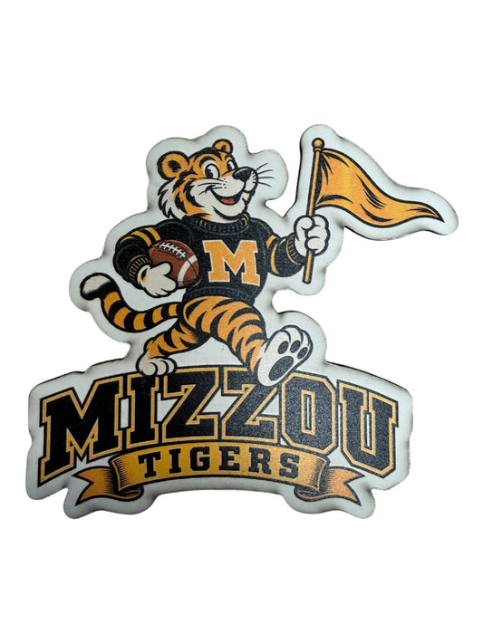 Missouri Tigers Football with flag