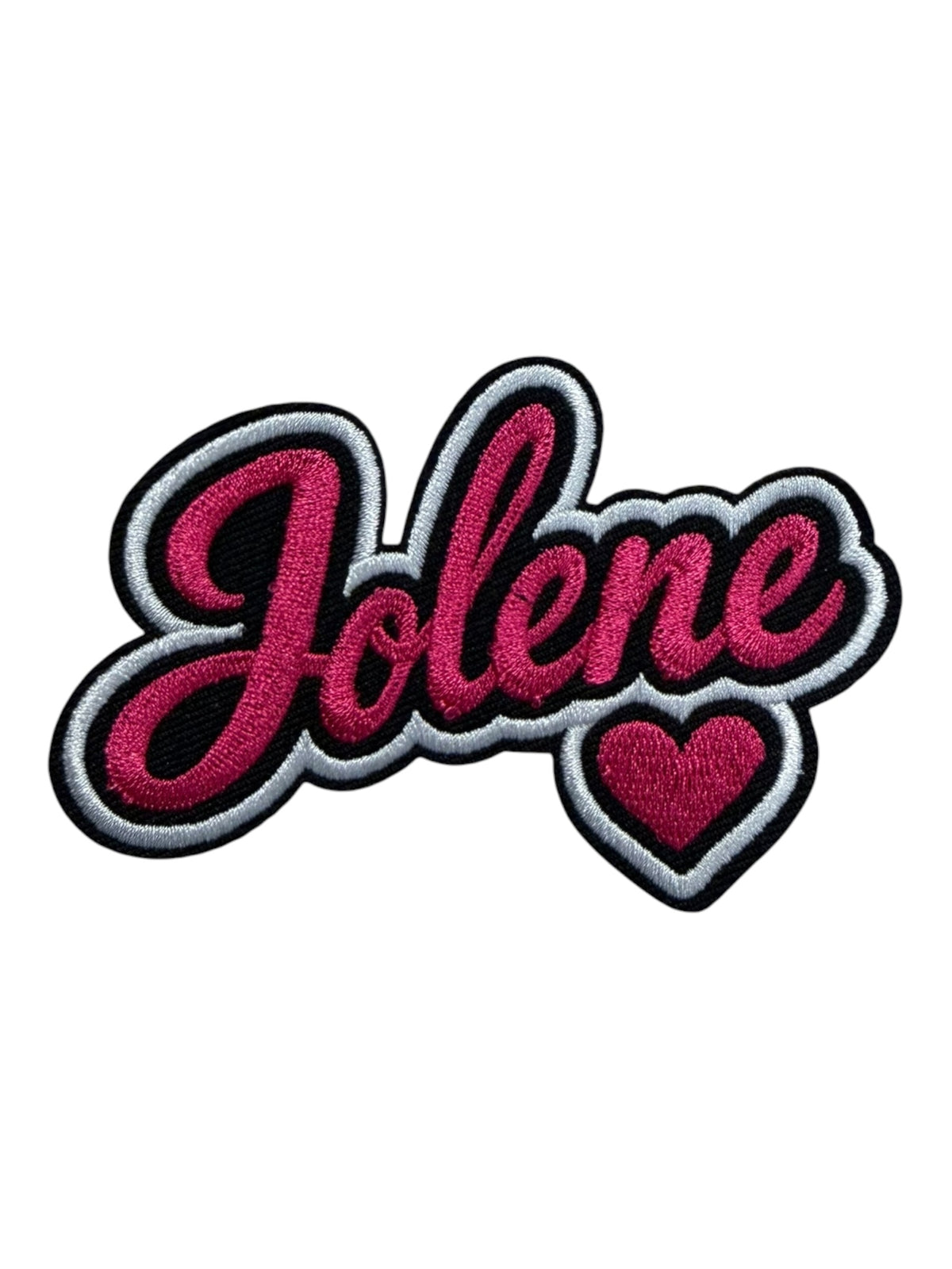 Jolene with pink heart
