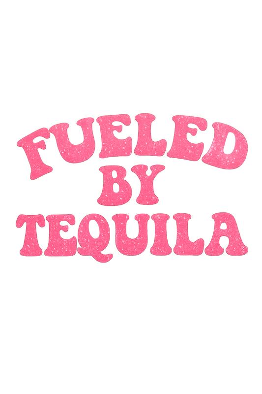 Fueled by tequila glitter transfer hat size