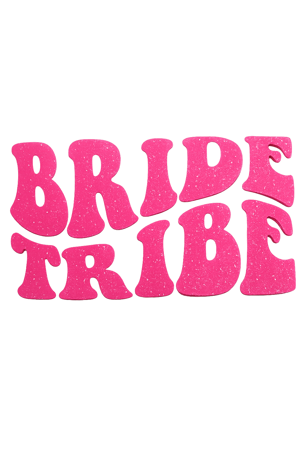 Bride tribe glitter transfer