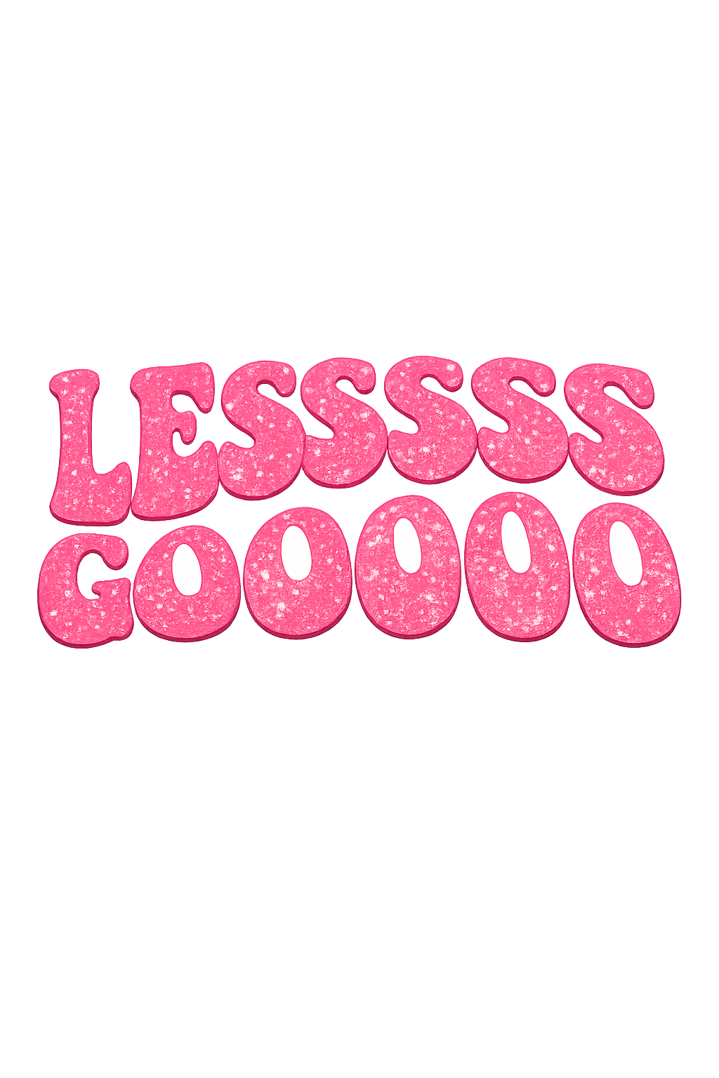 Lessssss gooooo glitter transfer hat size