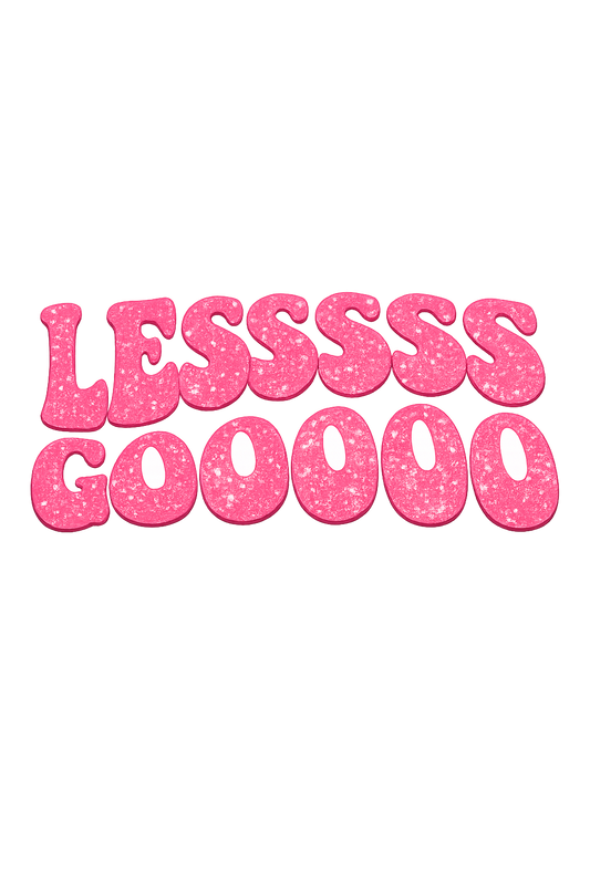 Lessssss gooooo glitter transfer hat size