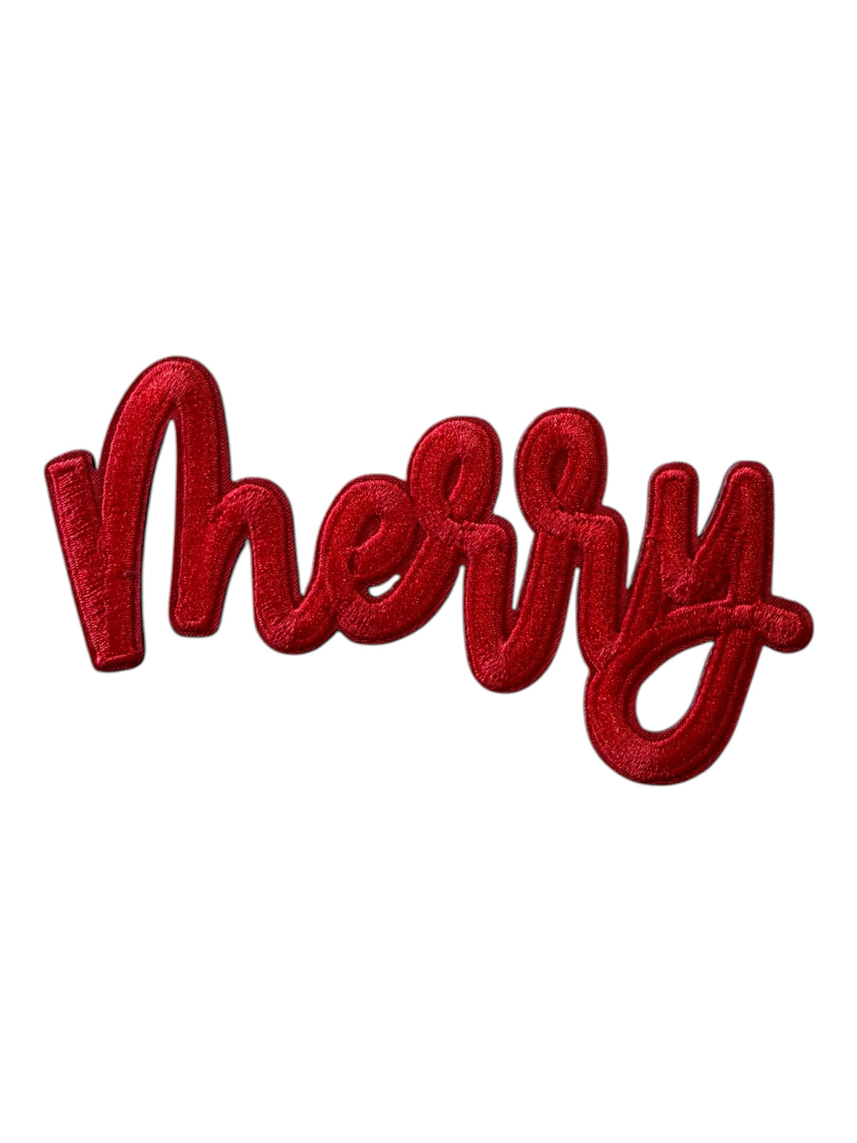 Merry embroidered