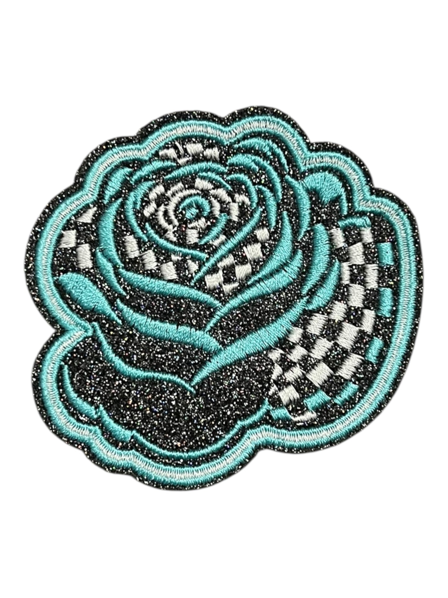 Turquoise checkered Rose