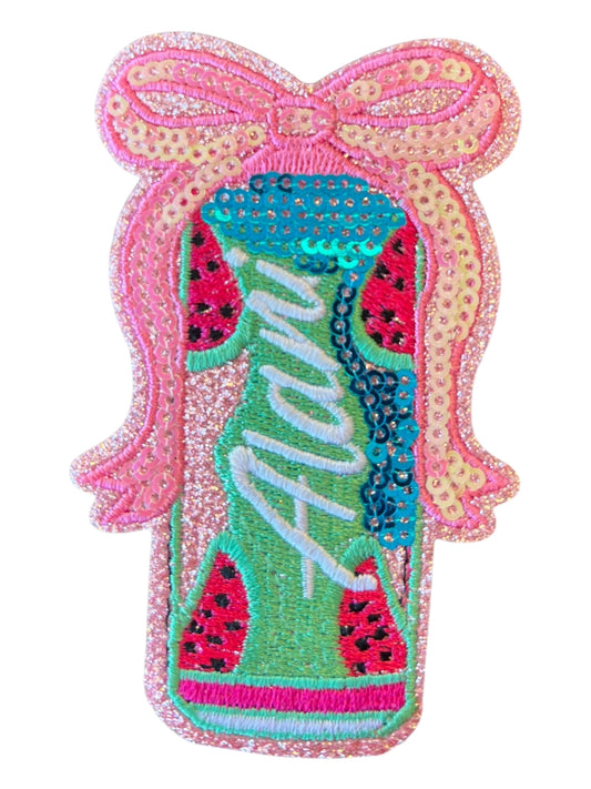 Pink sequin bow Alani