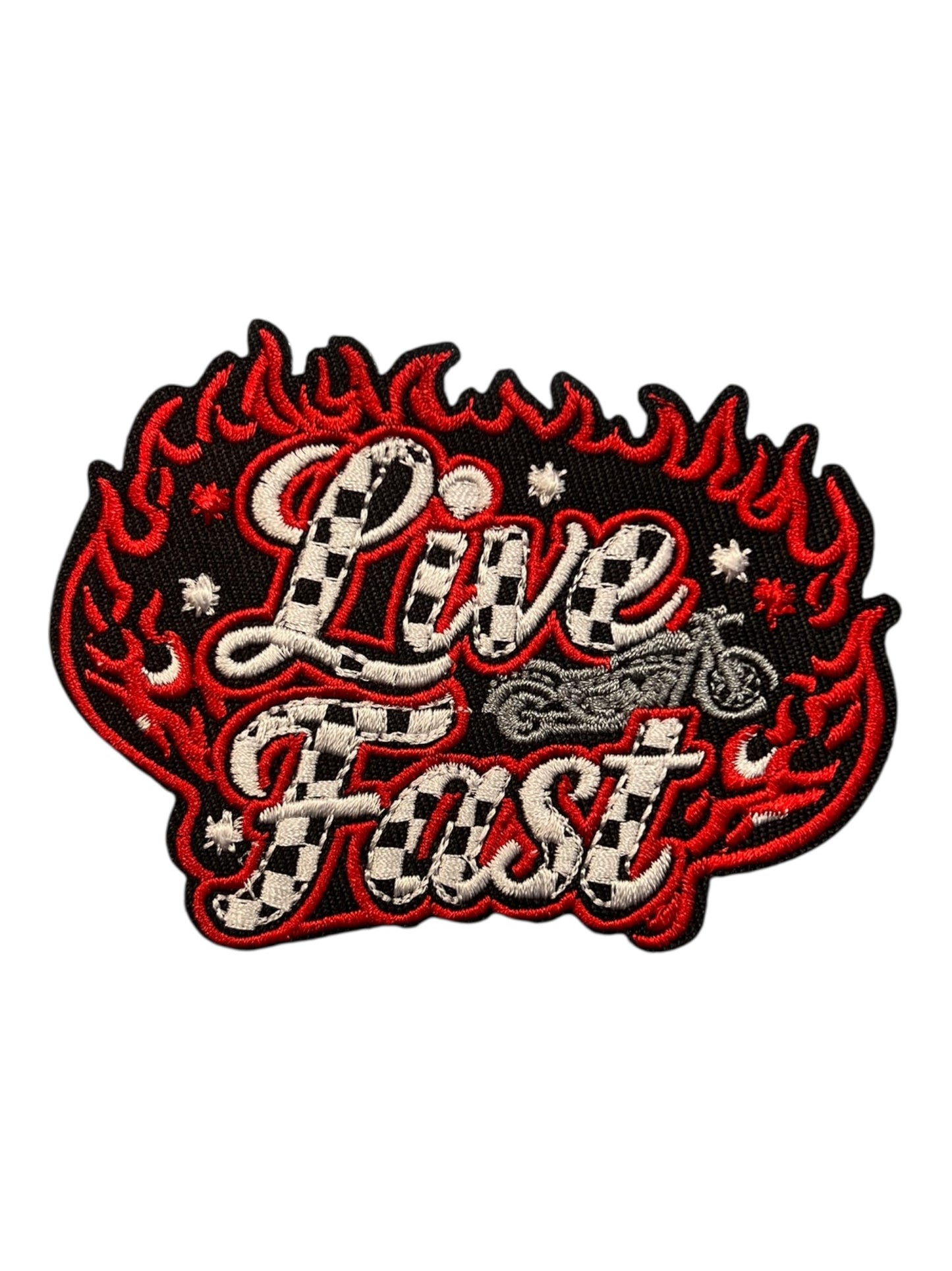 Live Fast Iron on Patch