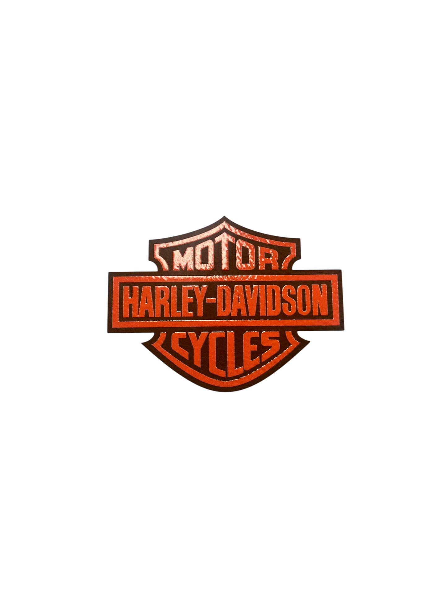Brown leatherette motorcycle HD 3-1/2 “ wide
