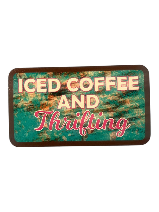 Iced coffee and Thrifting