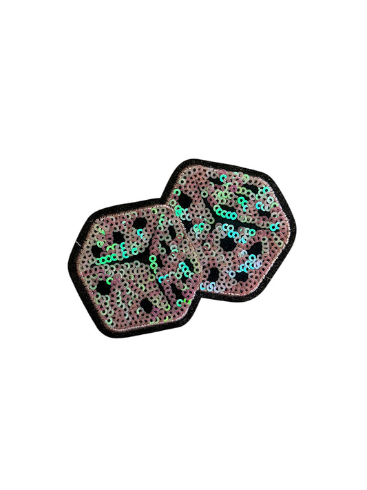 Pink Sequin Dice