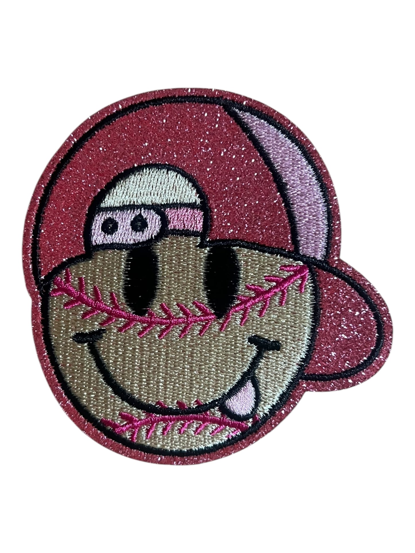 Softball Smiley Face with cap