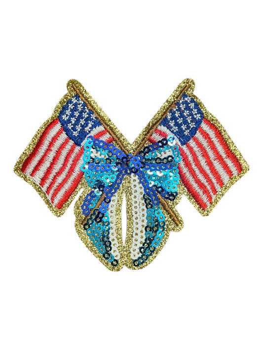 Sequin Flags with bow