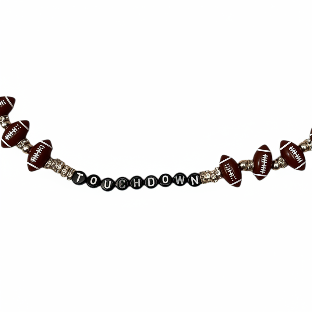 Touchdown Football Hat Chain center zoomed close-up