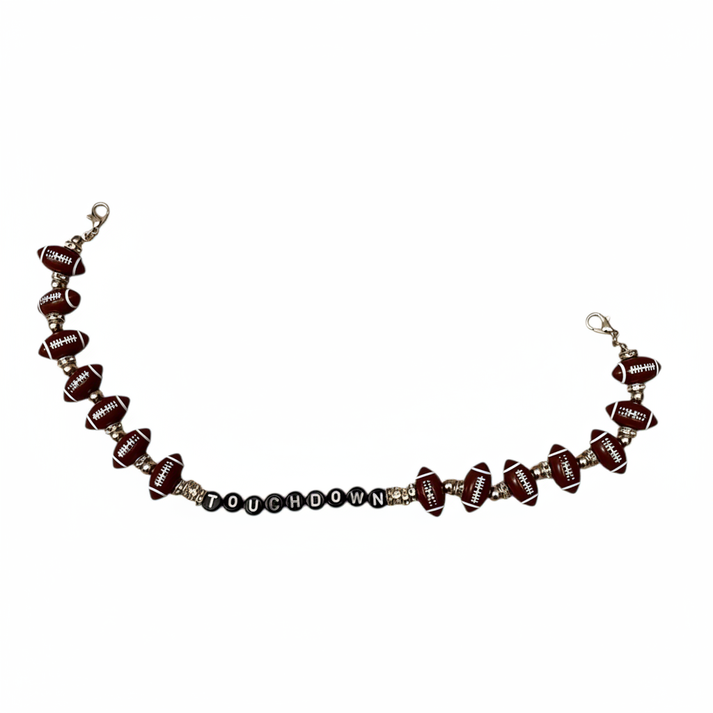 Touchdown Football Hat Chain close-up